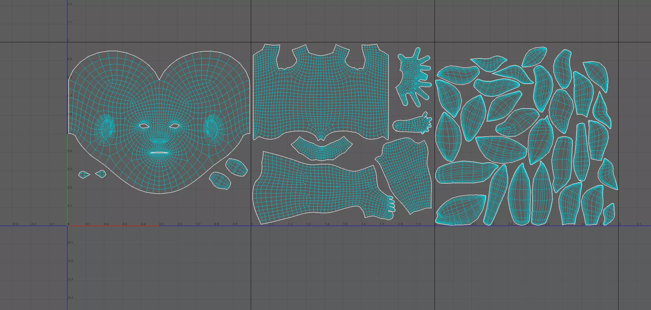 Game character male basemesh Low-poly 3D model_11