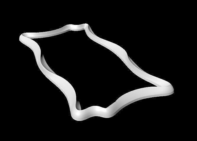carved frame for mirror 3D model