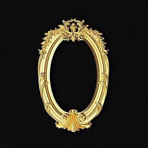 carved frame for mirror 3D model