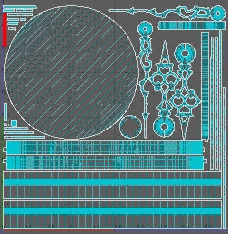 Wall Clock 3D model_3