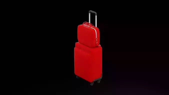 Red Luggage Set