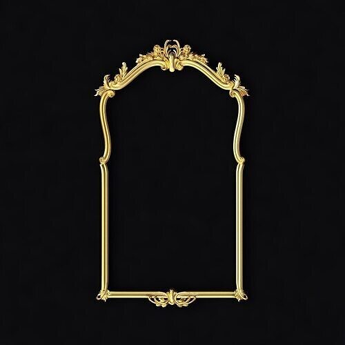 carved frame for mirror 3D model