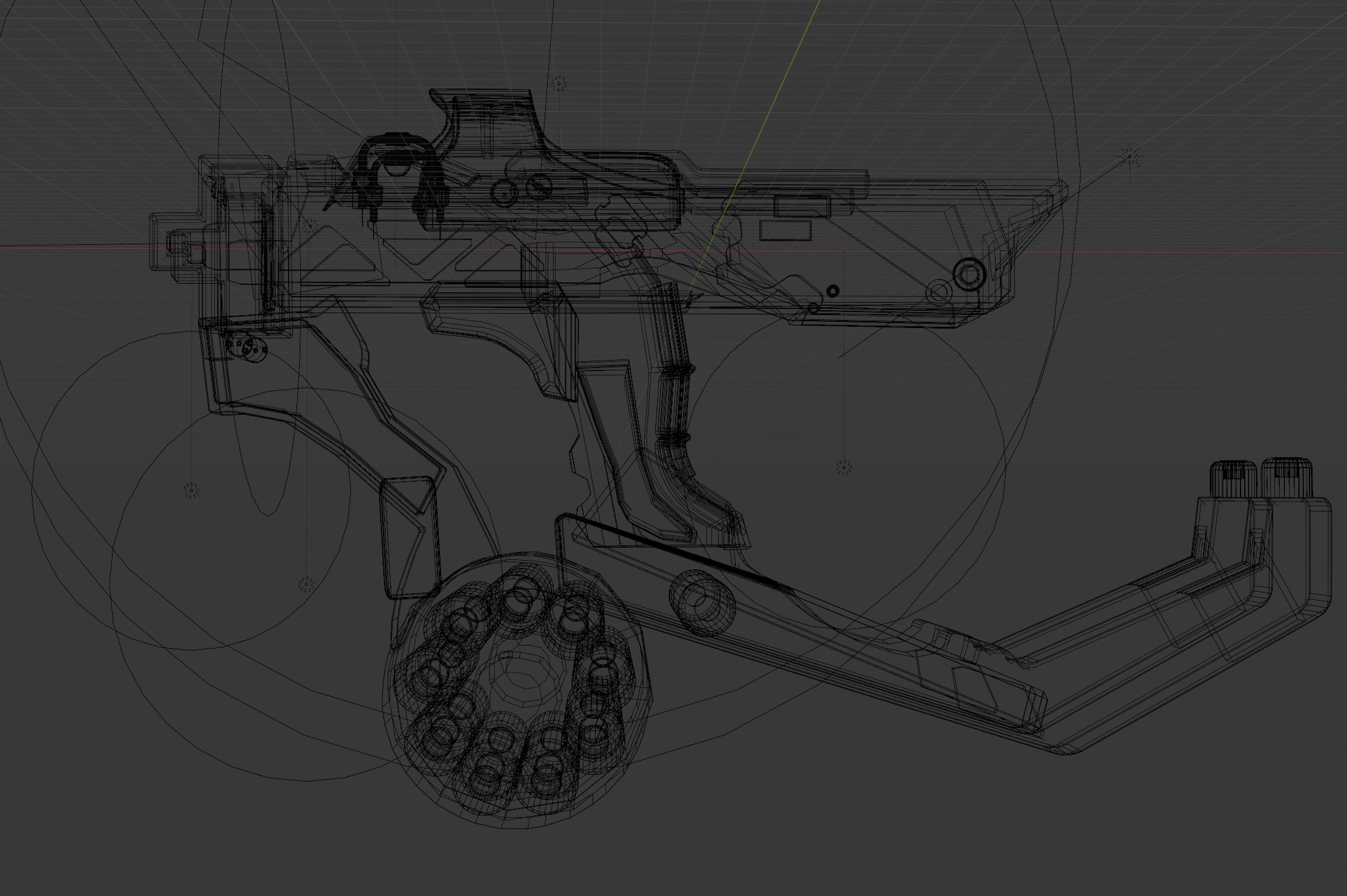 concept  gun Low-poly 3D model_4