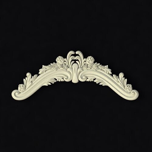 Central decor ornament for furniture 3D model