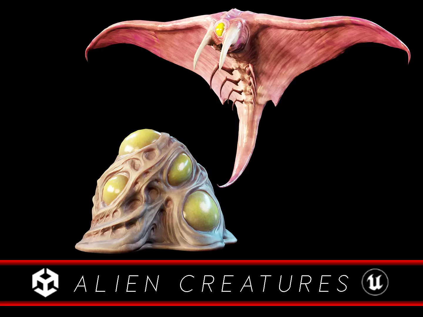 Alien Creatures  3D Model Collection_0