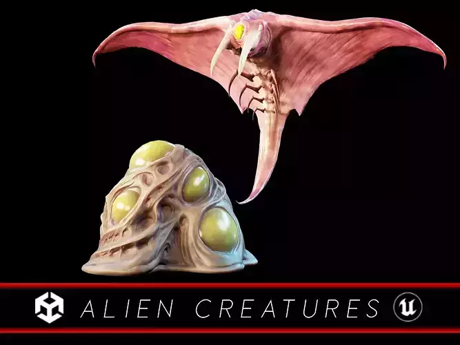 Alien Creatures  3D Model Collection