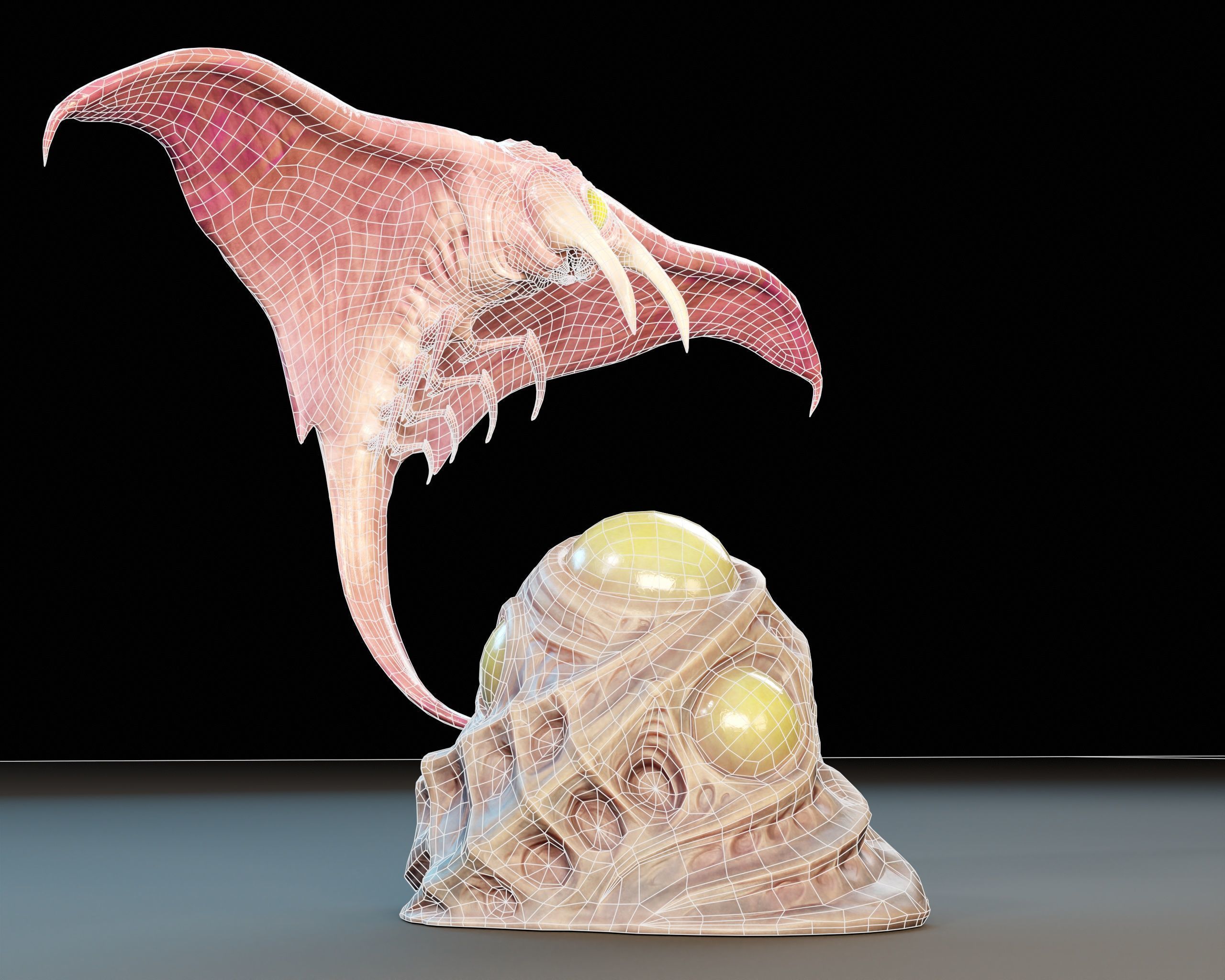 Alien Creatures  3D Model Collection_12