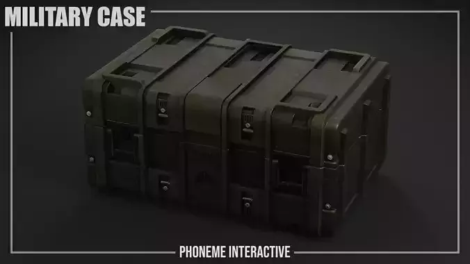 Military Case - Game Ready Tactical Crate with 4K PBR Textures Low-poly 3D model