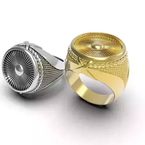 Men Ring Gold 3D print model