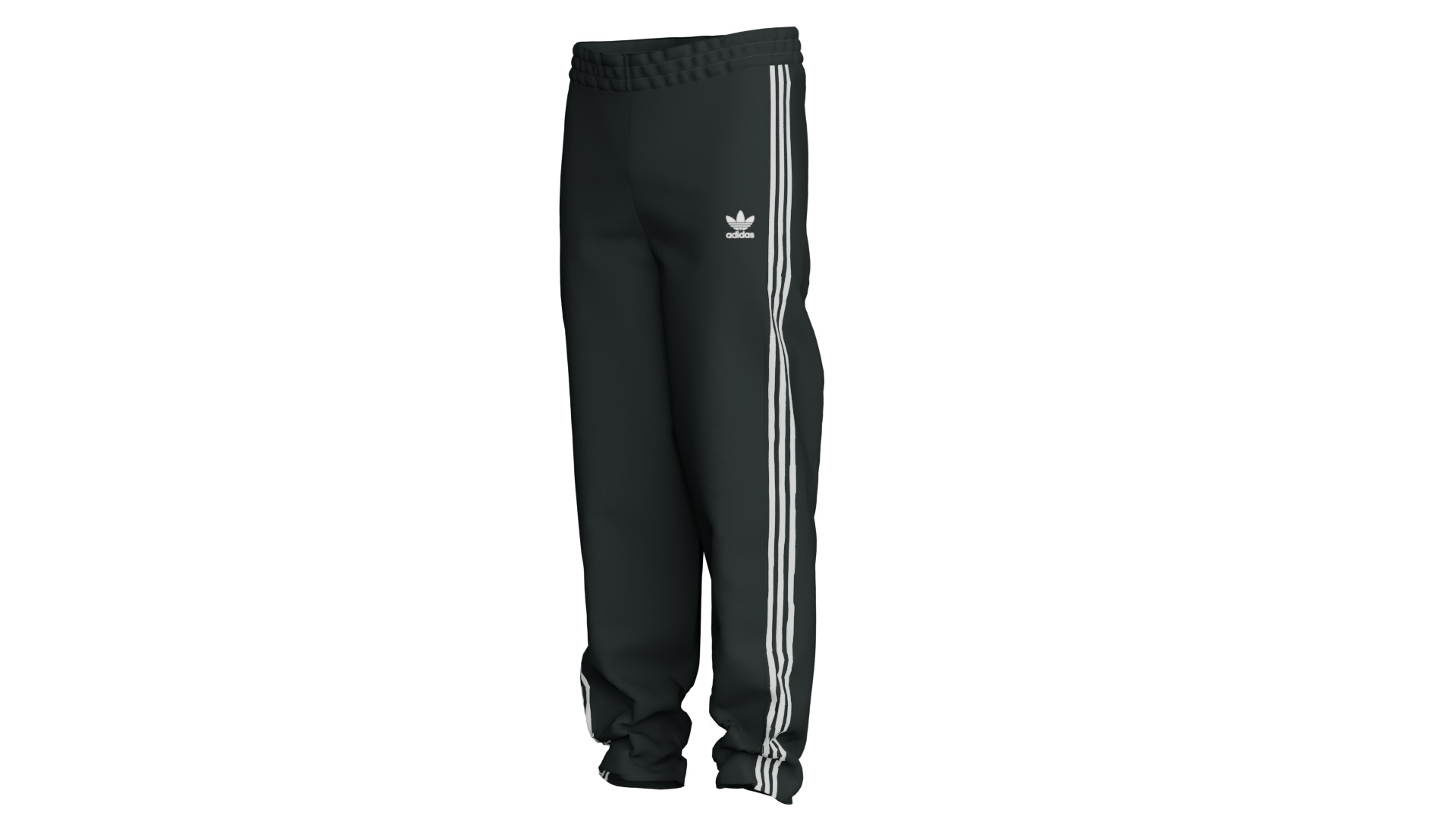 Adidas Pants Low-poly 3D model_5