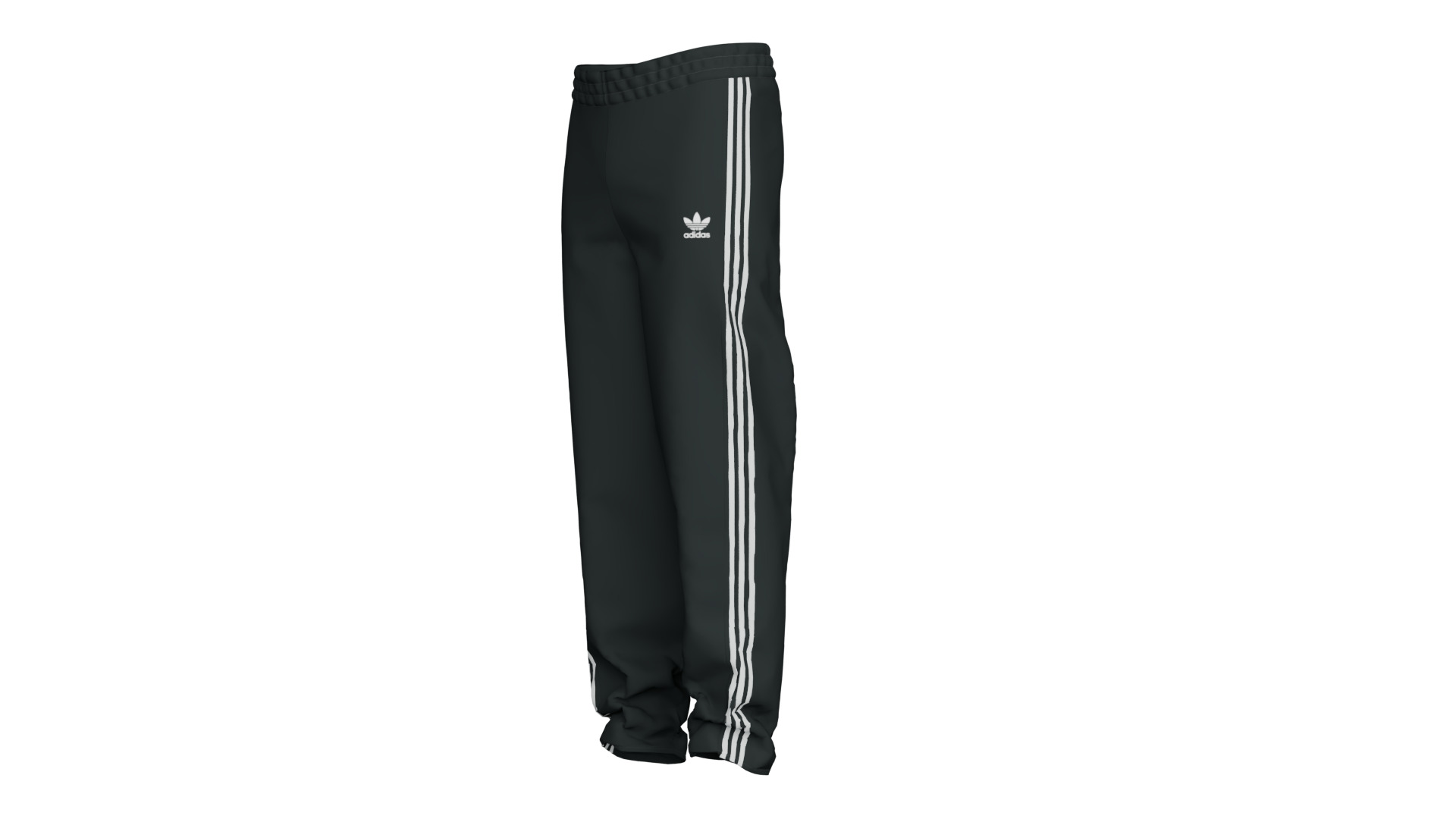 Adidas Pants Low-poly 3D model_10