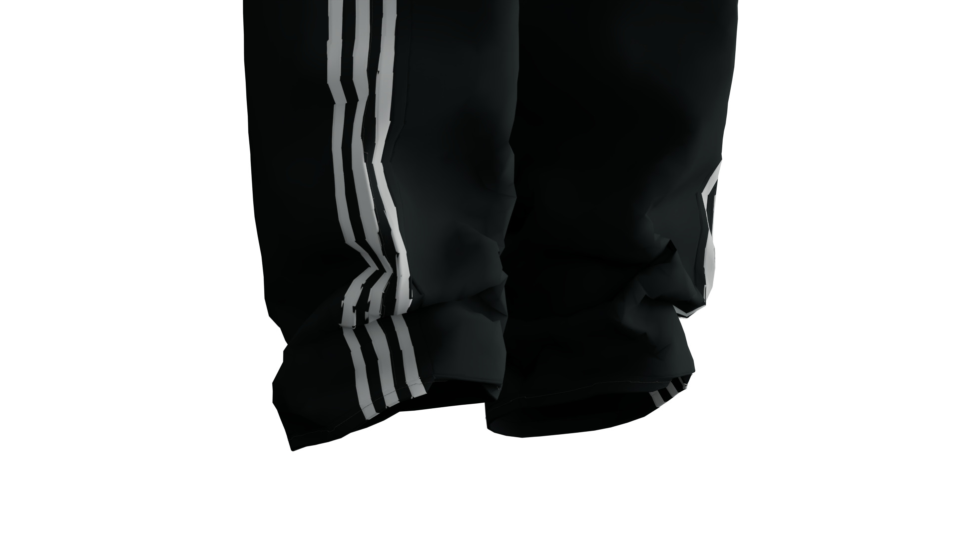 Adidas Pants Low-poly 3D model_7