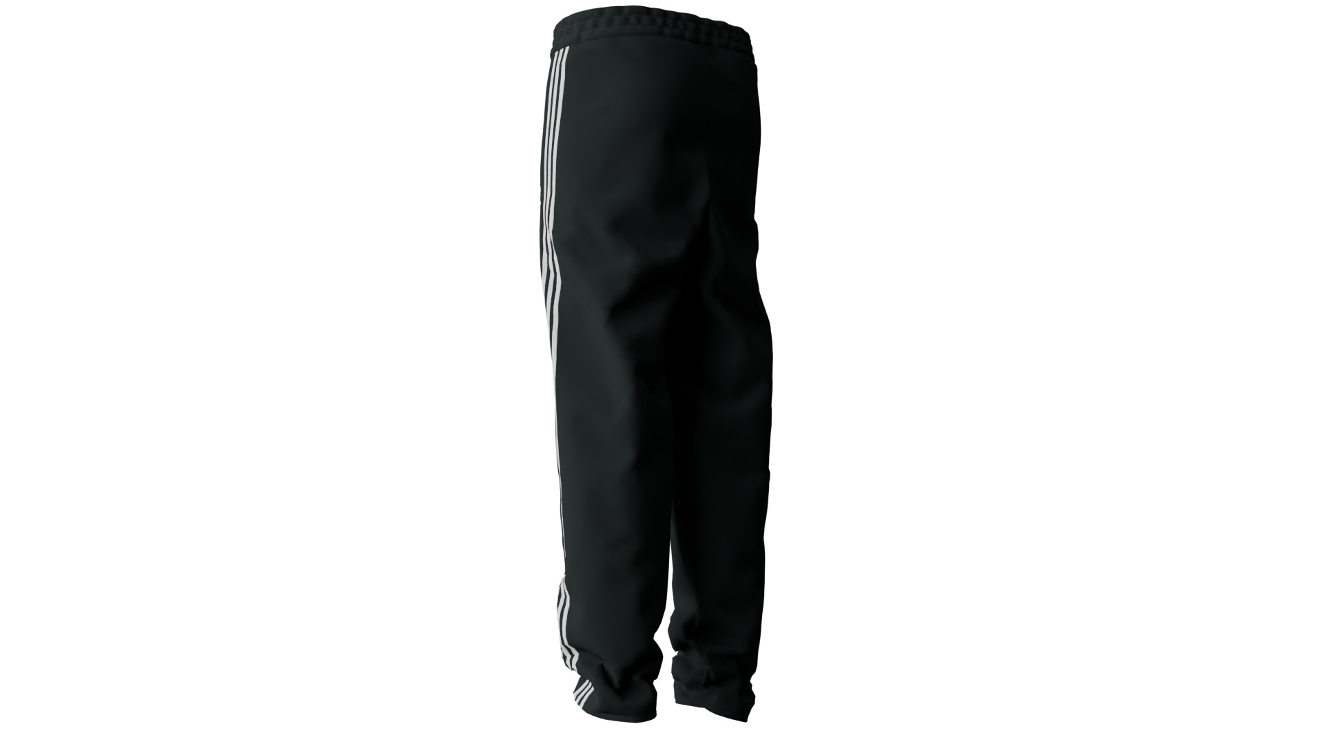 Adidas Pants Low-poly 3D model_4