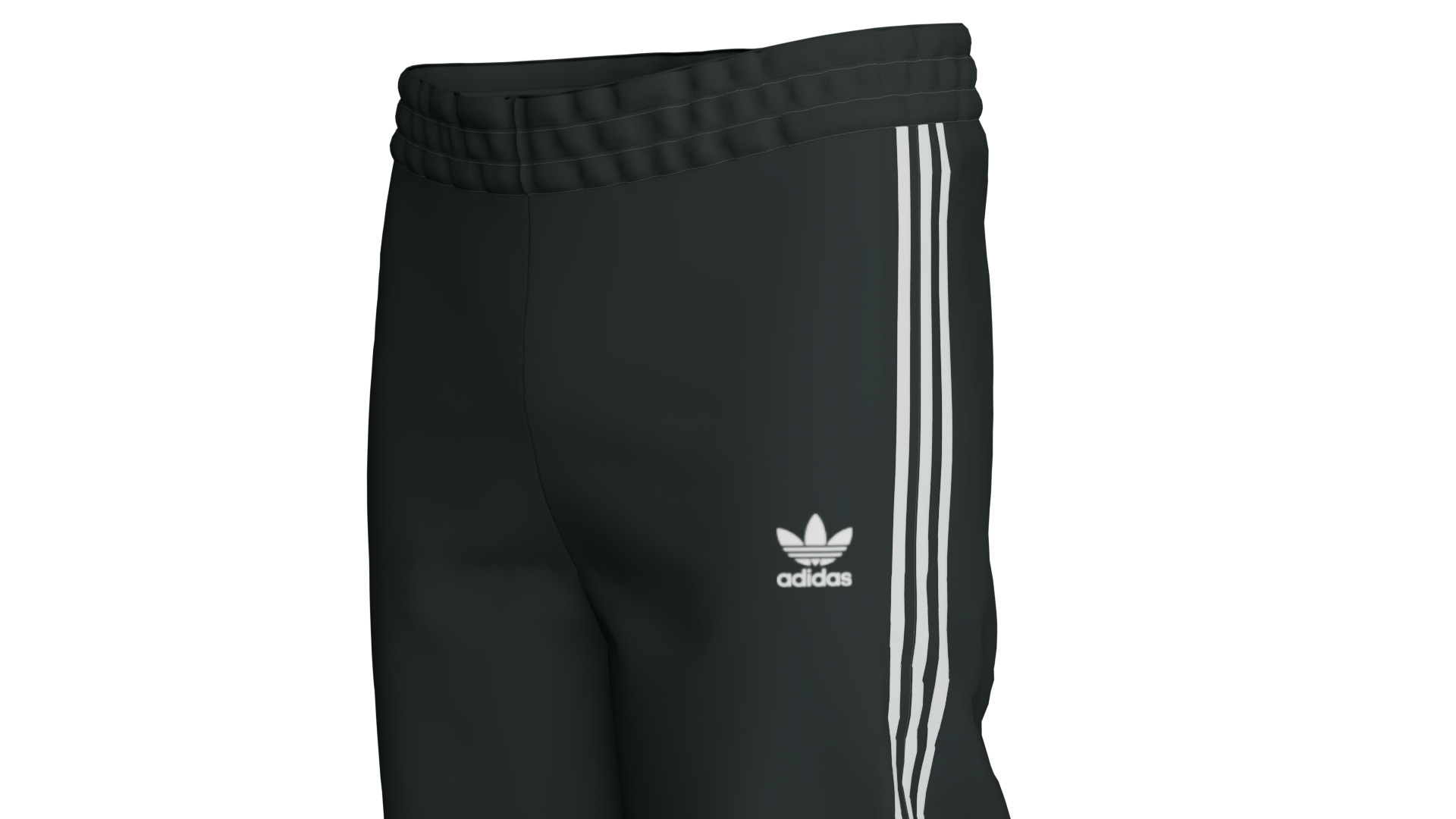 Adidas Pants Low-poly 3D model_1
