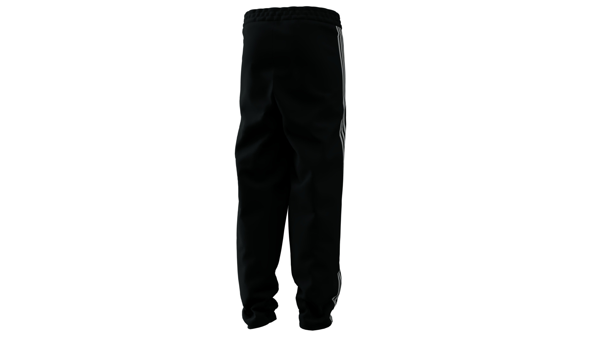 Adidas Pants Low-poly 3D model_3