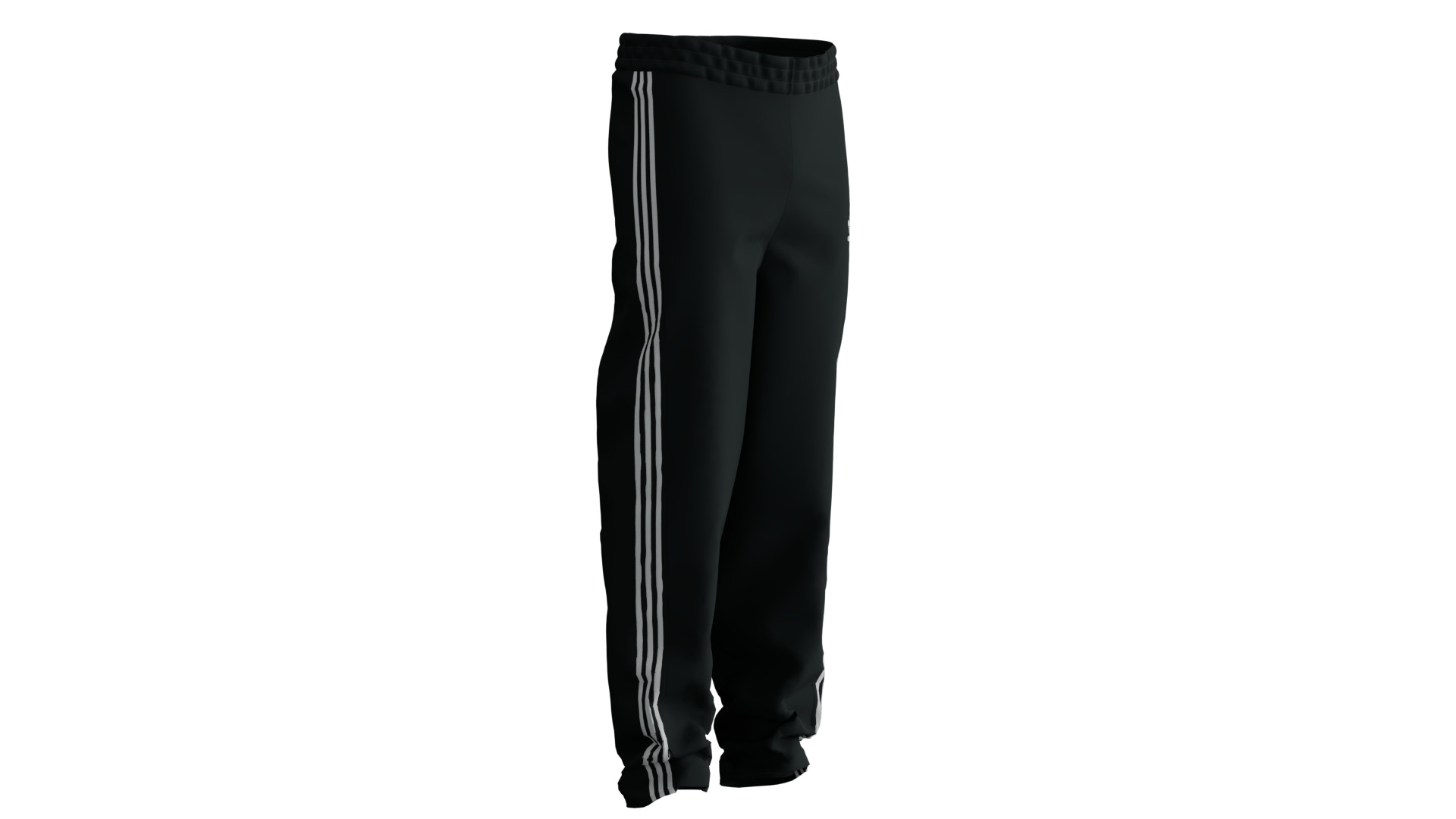 Adidas Pants Low-poly 3D model_2
