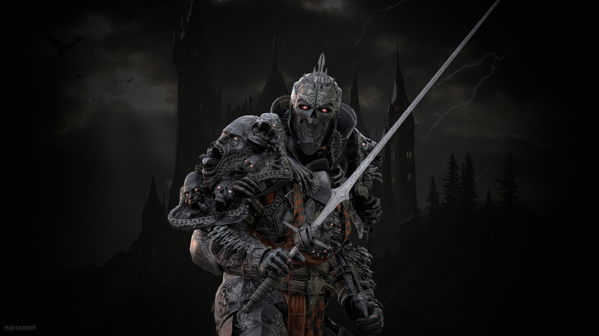 DarkKnight Remaster Low-poly 3D model_2