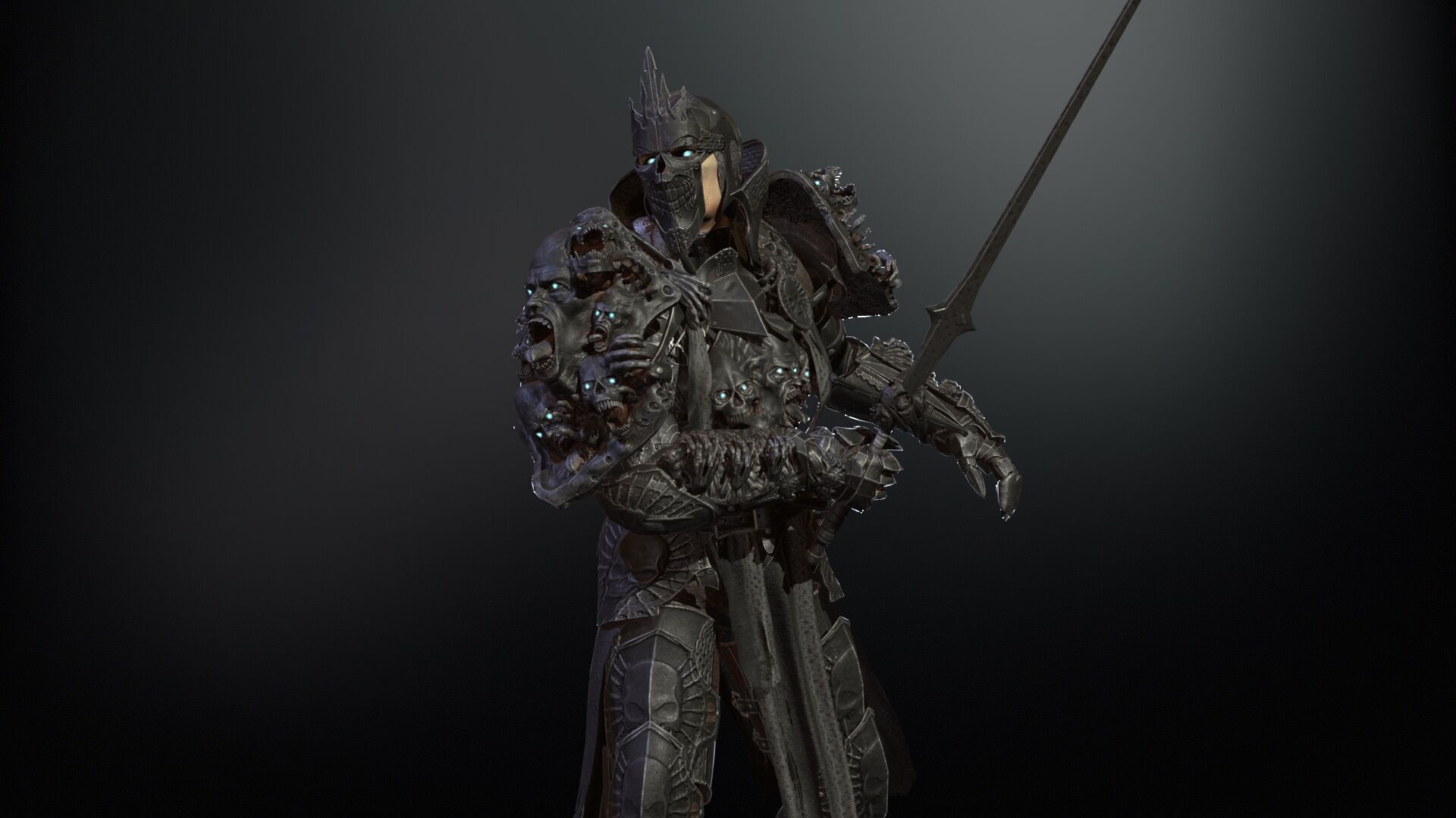 DarkKnight Remaster Low-poly 3D model_18