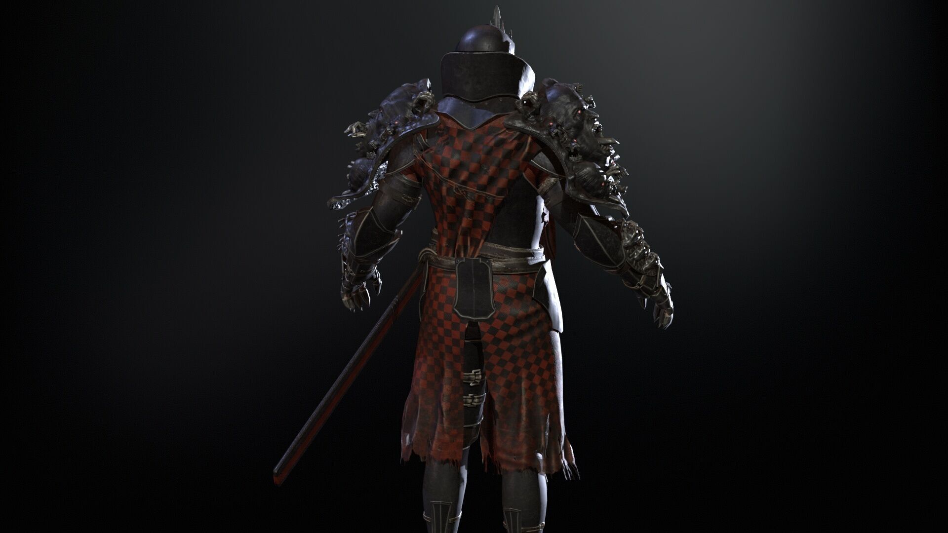 DarkKnight Remaster Low-poly 3D model_25