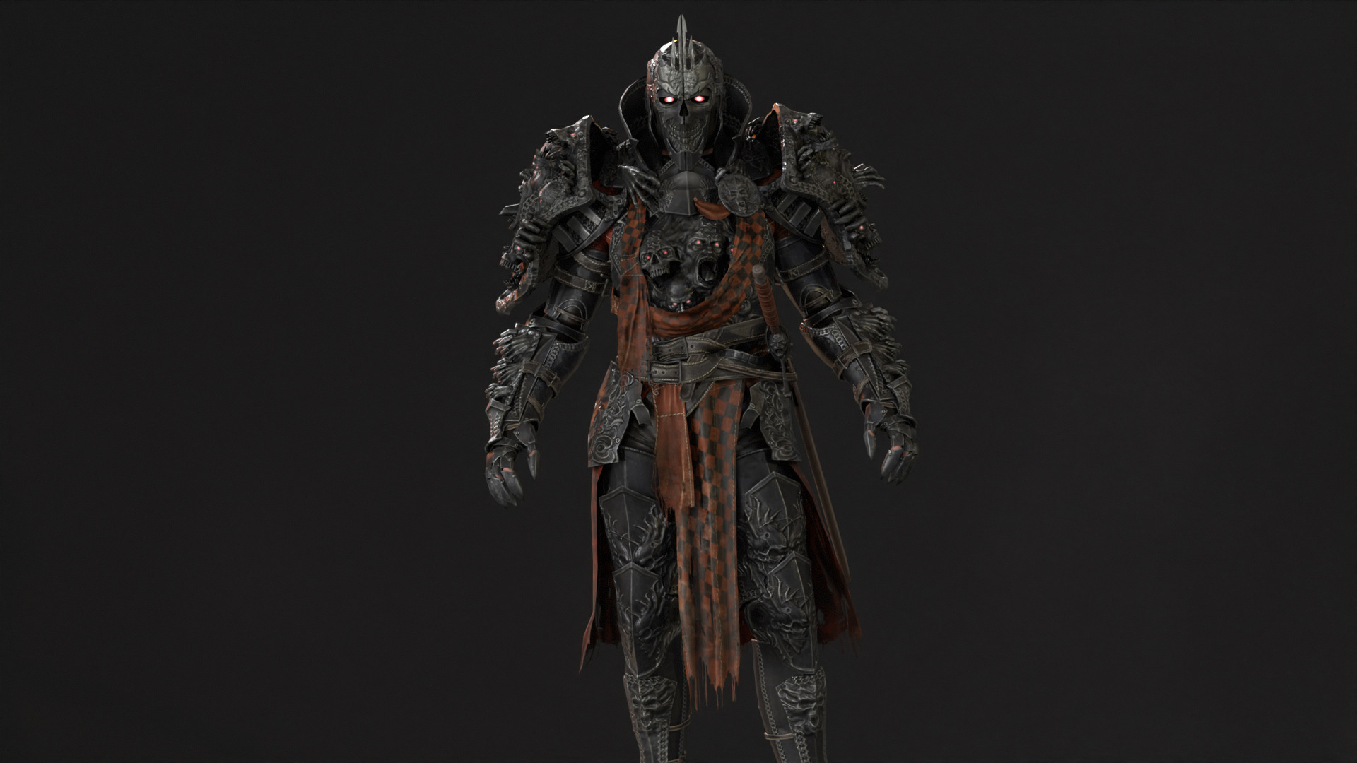 DarkKnight Remaster Low-poly 3D model_14