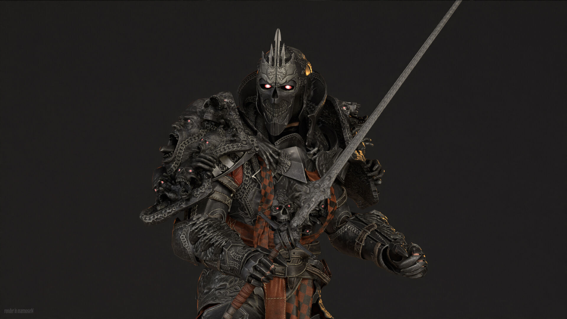 DarkKnight Remaster Low-poly 3D model_4