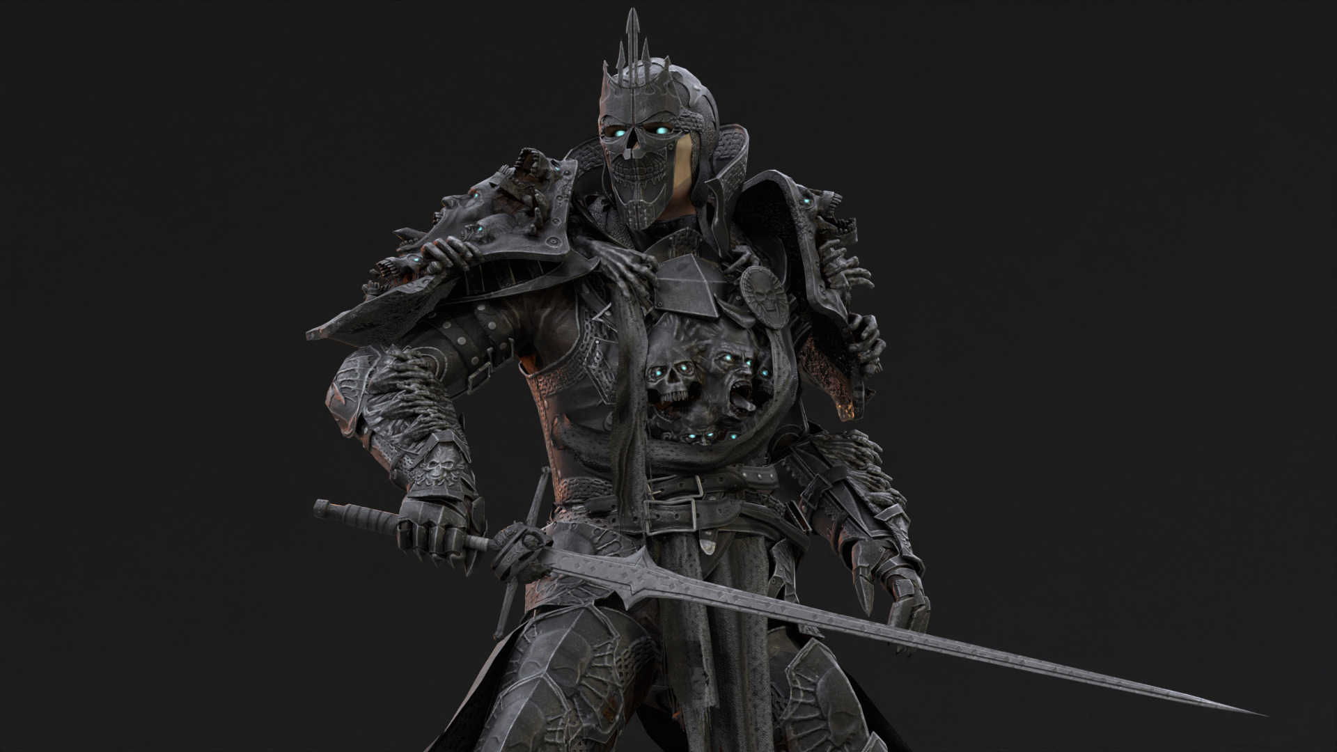 DarkKnight Remaster Low-poly 3D model_21