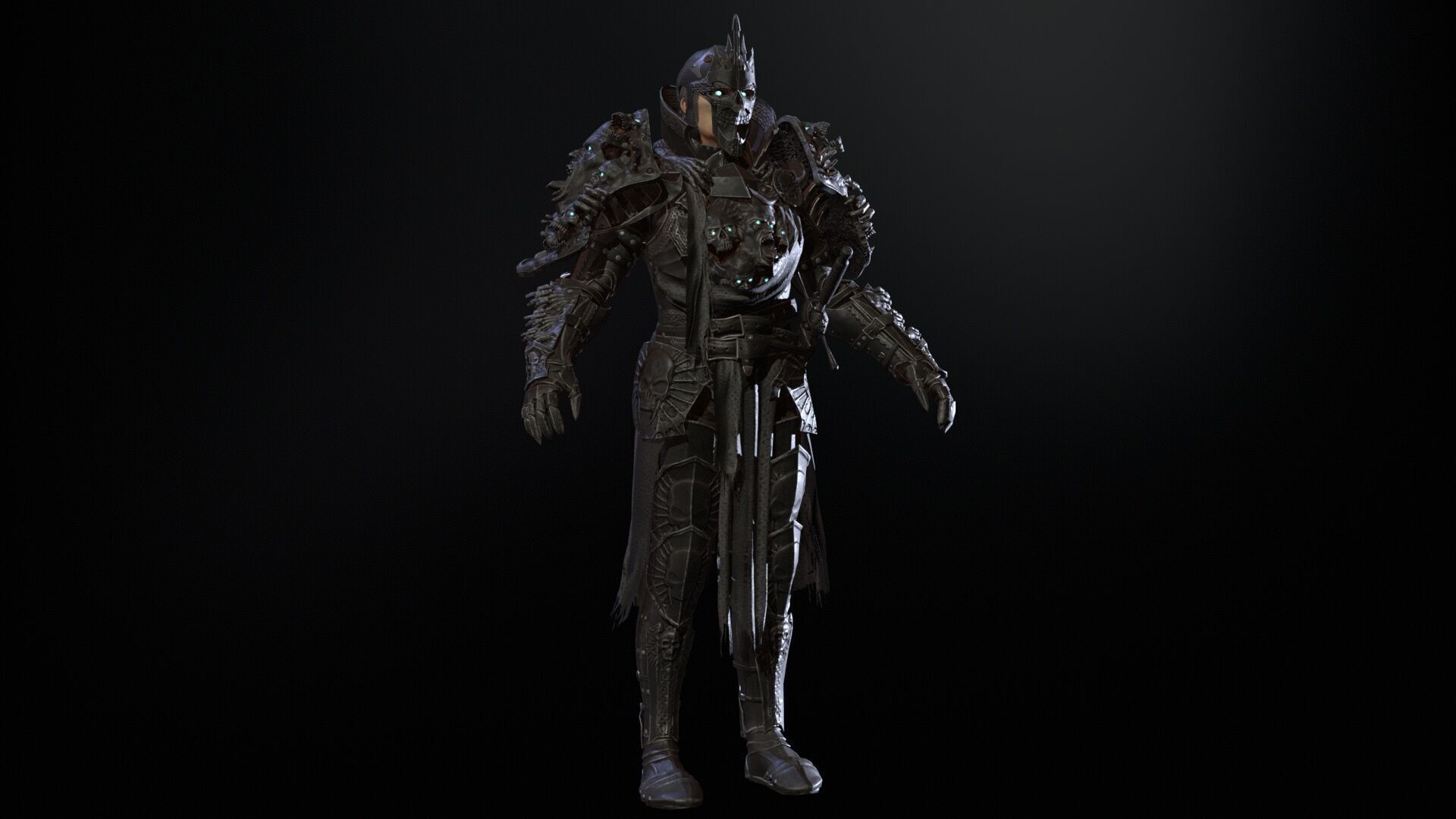 DarkKnight Remaster Low-poly 3D model_9