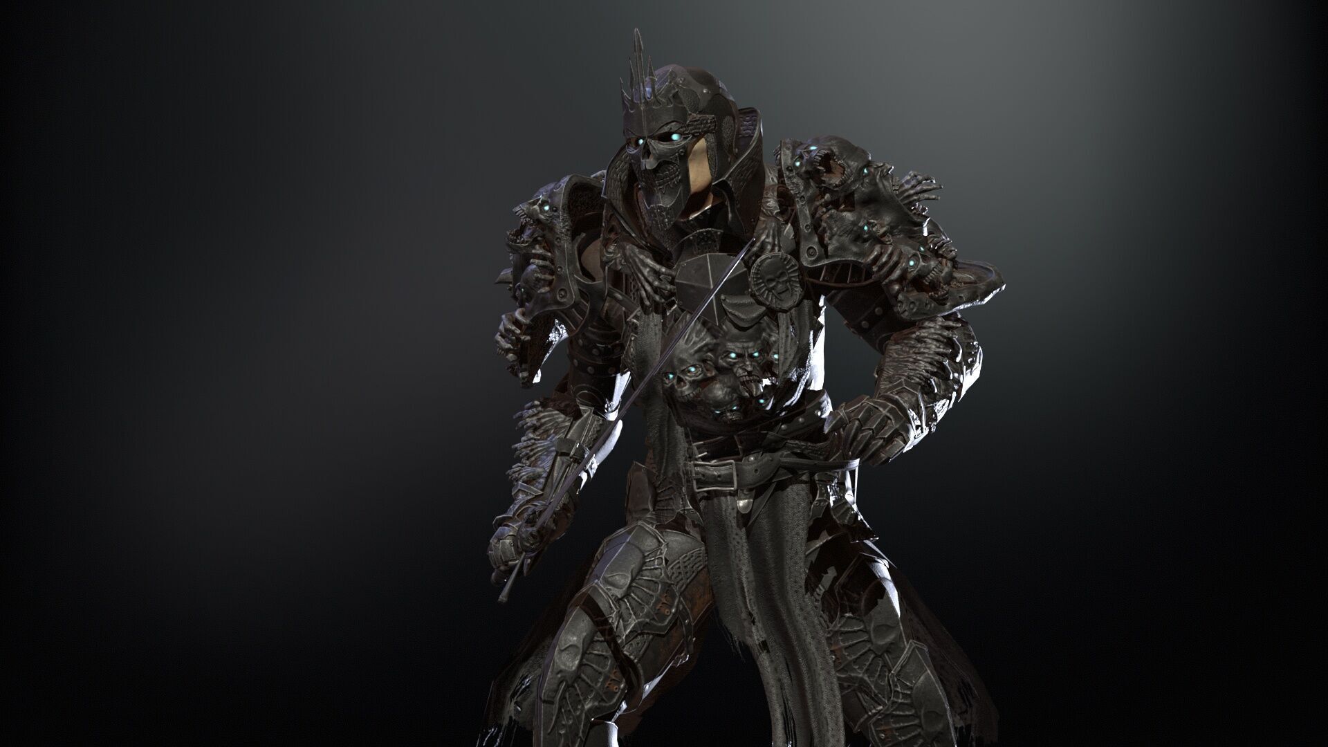 DarkKnight Remaster Low-poly 3D model_17