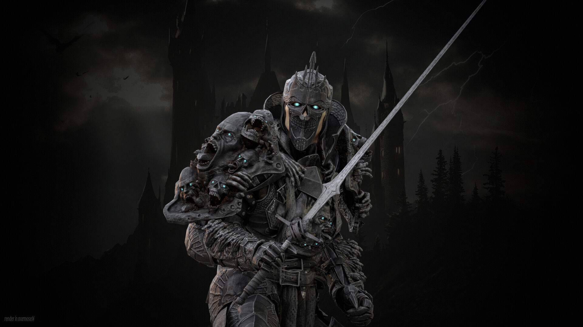 DarkKnight Remaster Low-poly 3D model_3