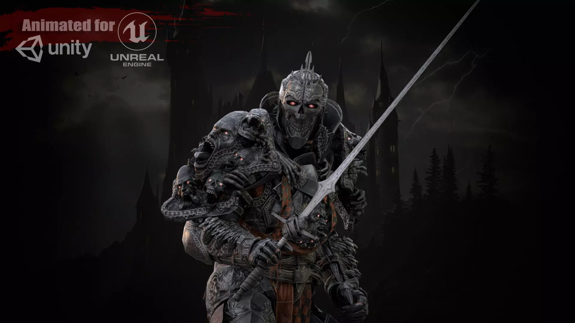 DarkKnight Remaster Low-poly 3D model_0