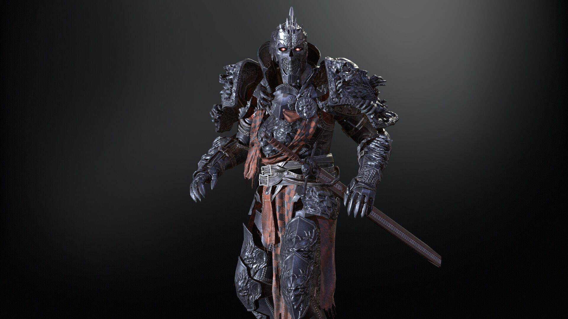 DarkKnight Remaster Low-poly 3D model_13