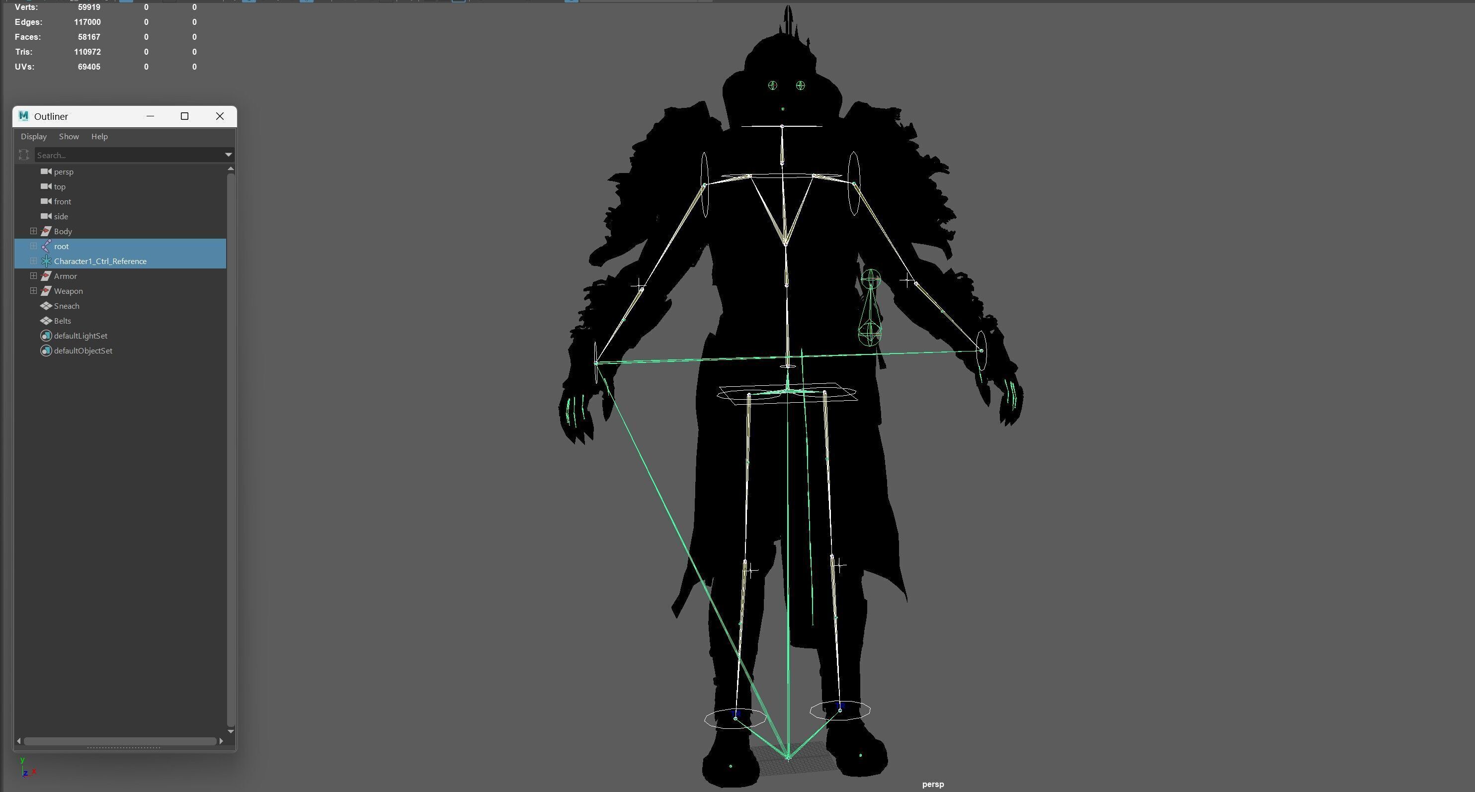 DarkKnight Remaster Low-poly 3D model_37