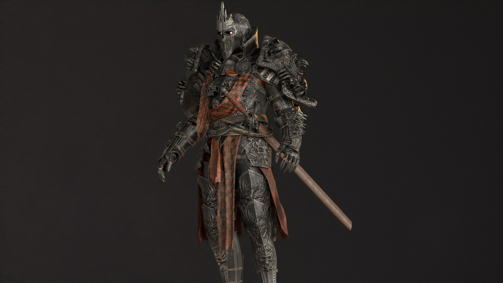 DarkKnight Remaster Low-poly 3D model_16