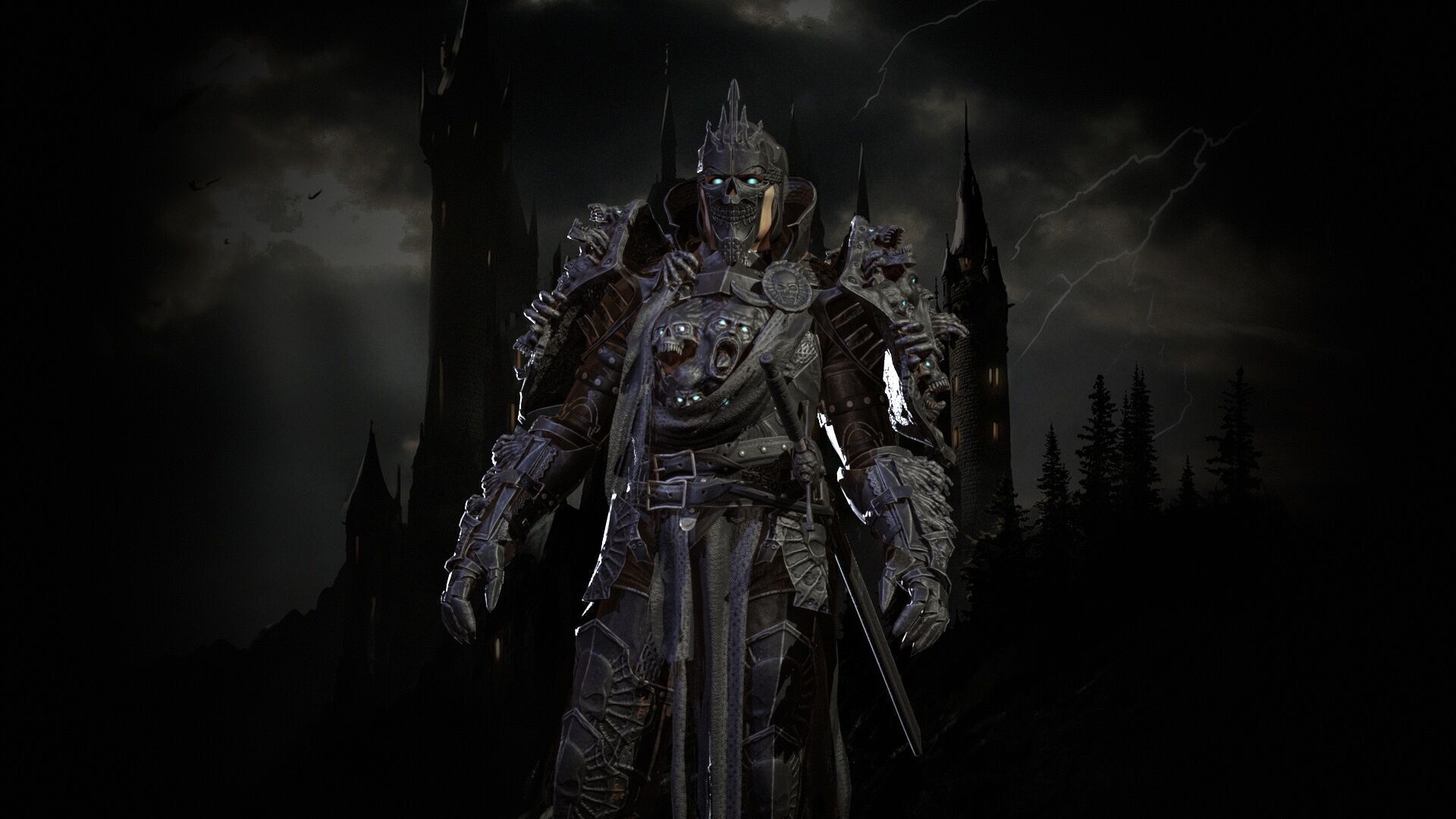 DarkKnight Remaster Low-poly 3D model_22