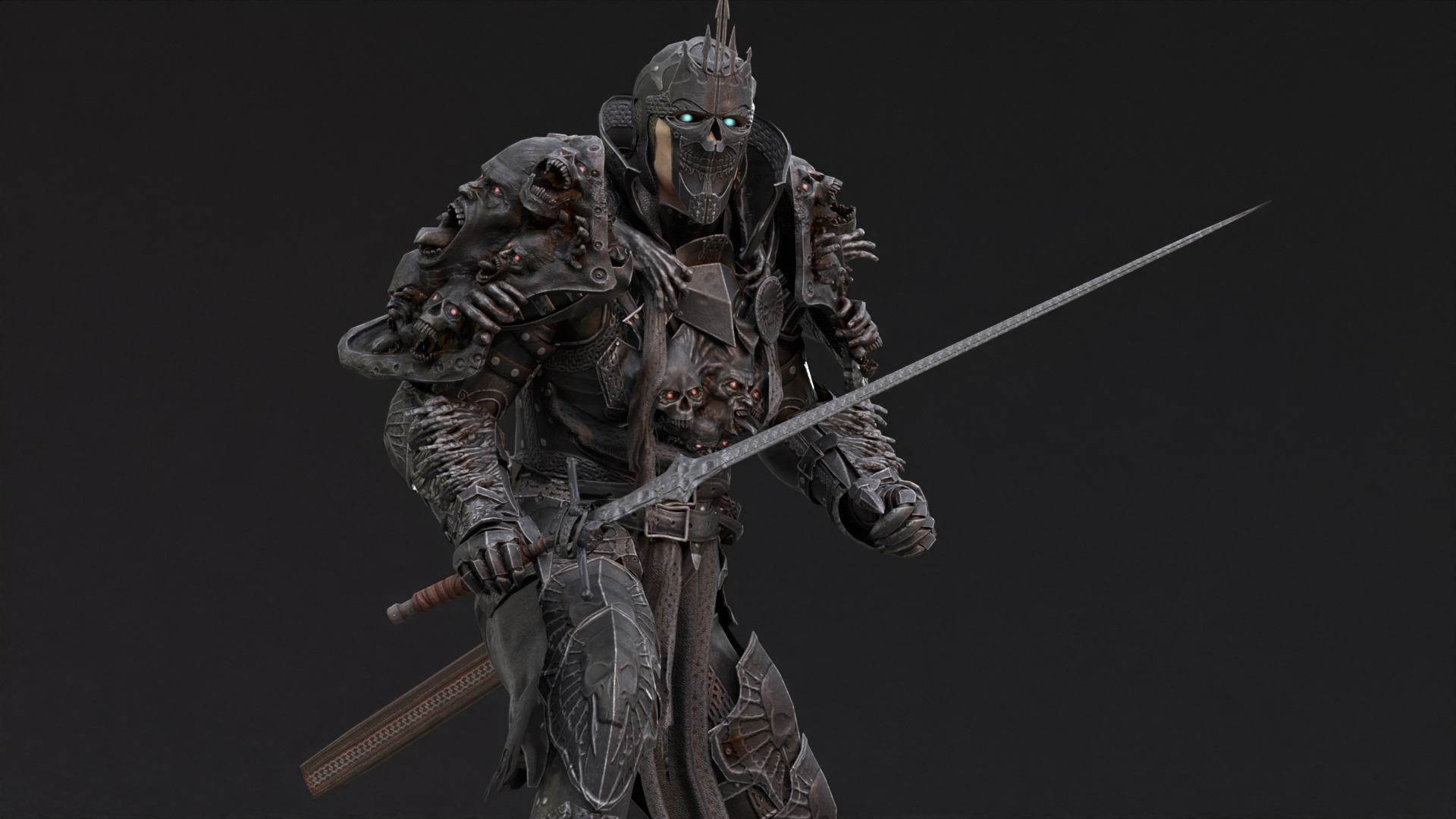 DarkKnight Remaster Low-poly 3D model_19