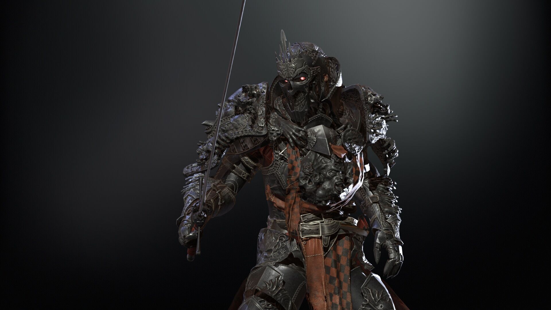 DarkKnight Remaster Low-poly 3D model_6