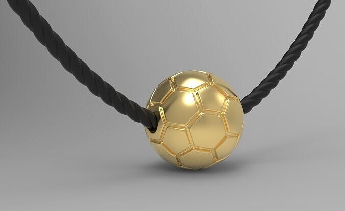 Football pendant 3D print model 3D print model