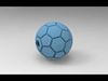 Football pendant 3D print model 3D print model_1