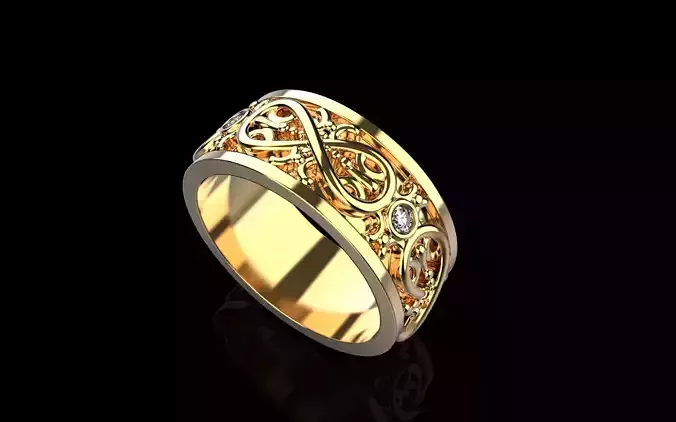 Ornament wedding ring model 1067