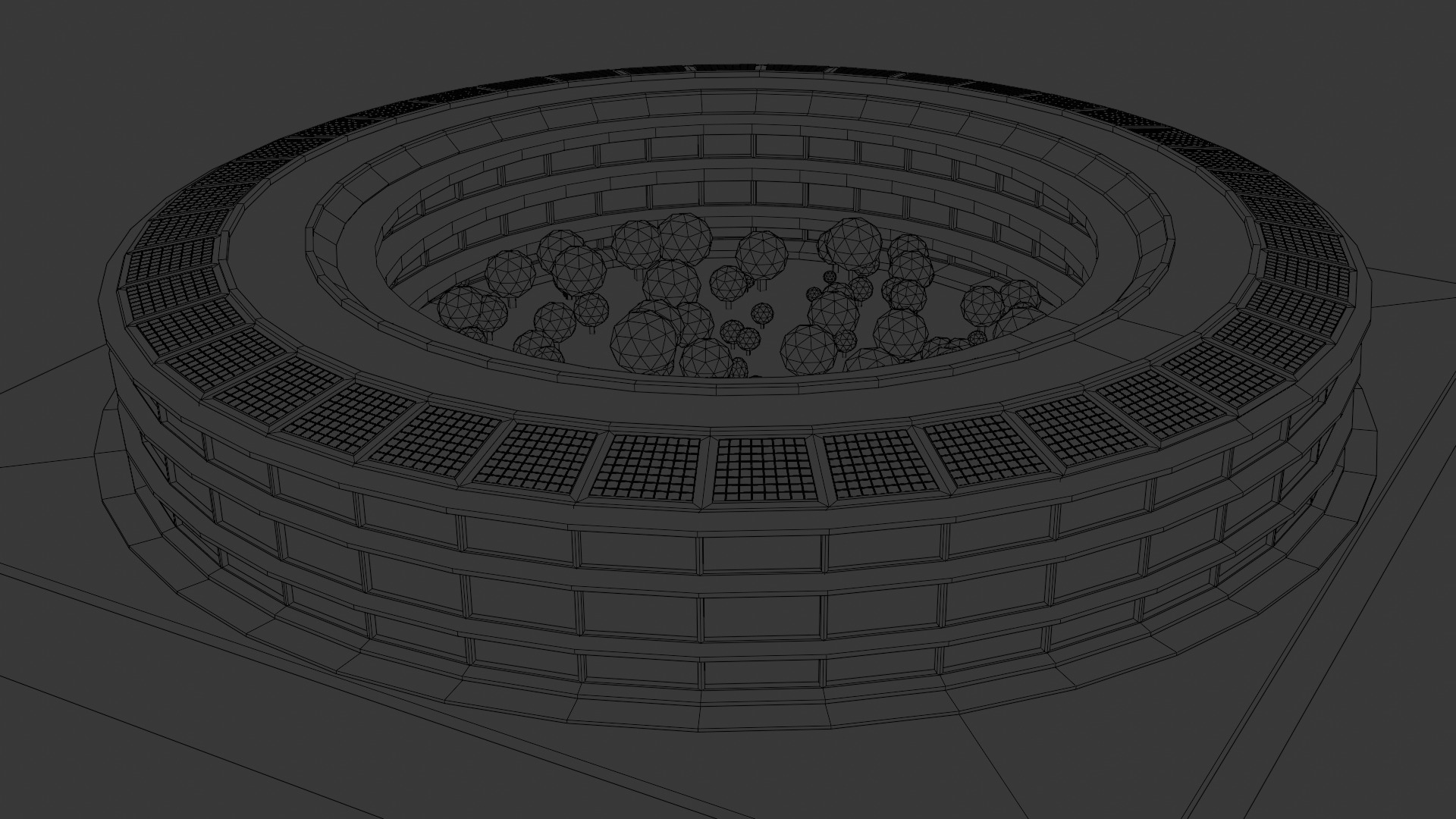 Apple Park Low-poly 3D model_5