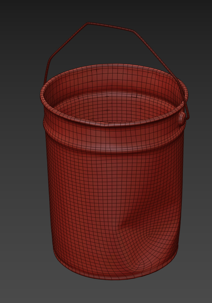 Old paint barrel 3D model_9