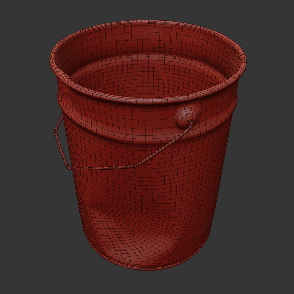 Old paint barrel 3D model_8