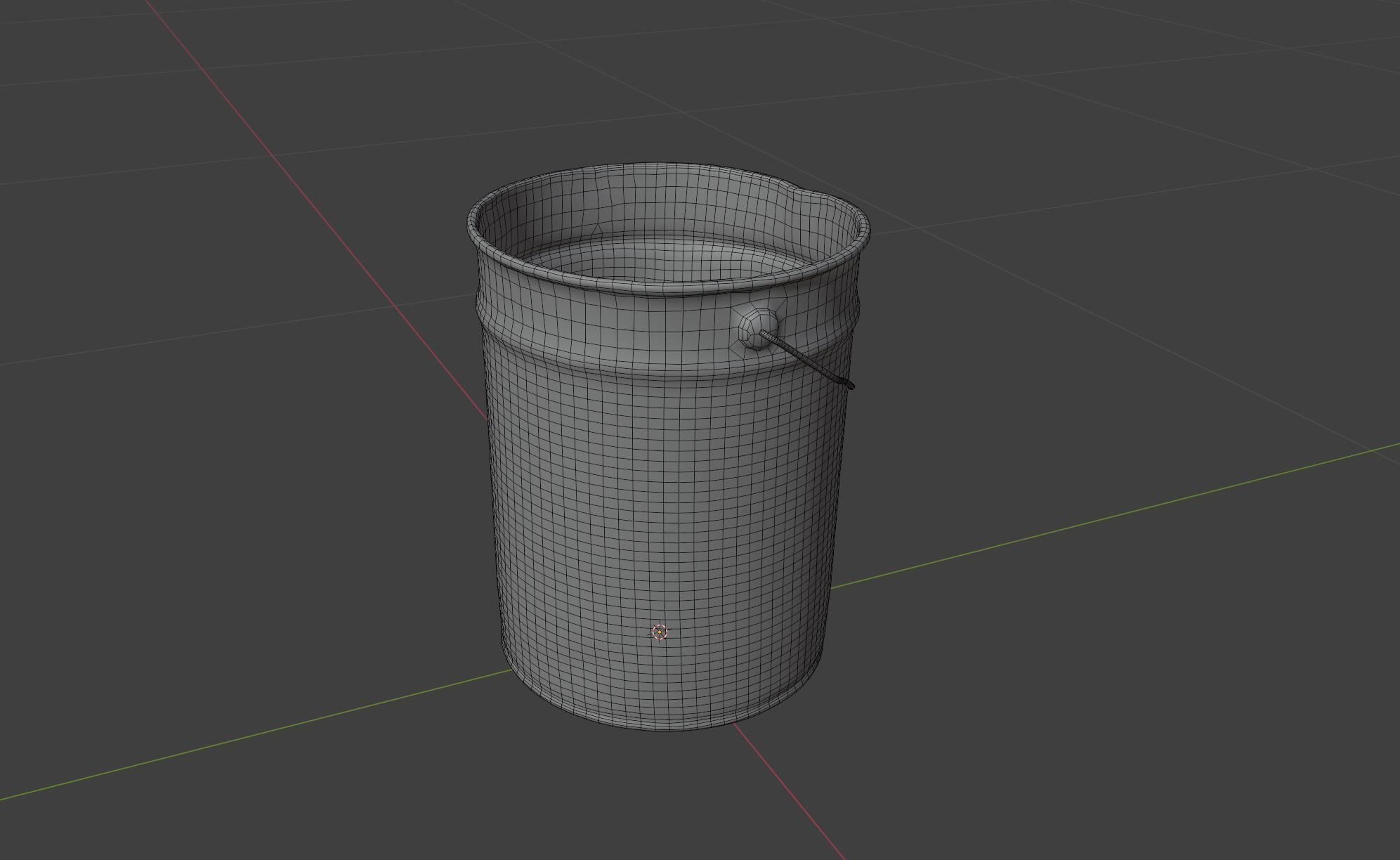 Old paint barrel 3D model_10