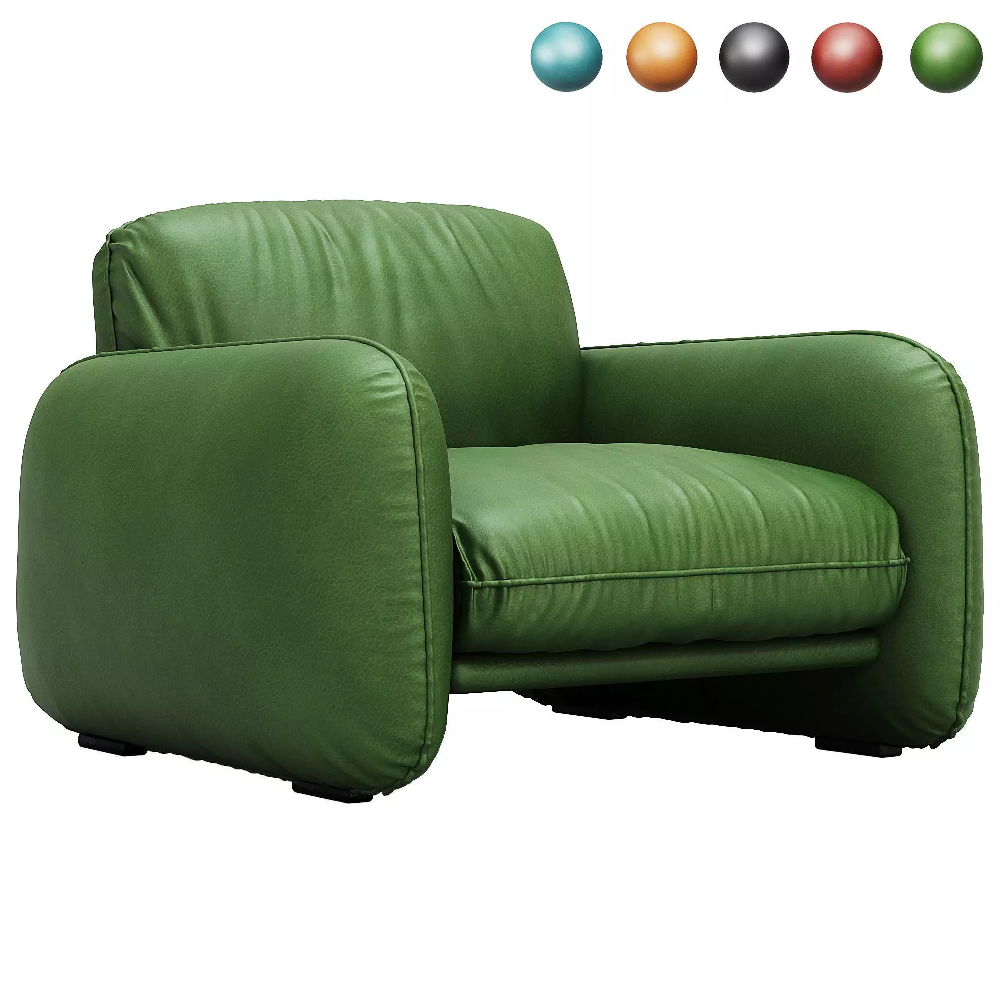 A single seat on Brigittes sofa By Baxter 3D model