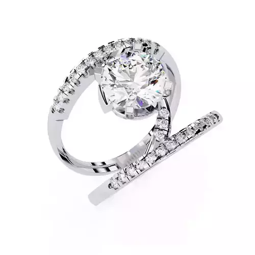 ROUND DIAMOND RING -CAD-047