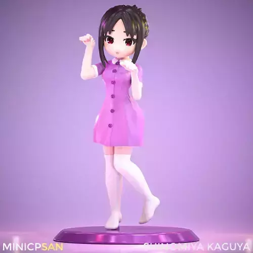 Shinomiya Kaguya - Cute Little Cat Pose - Love Is War 3D print model
