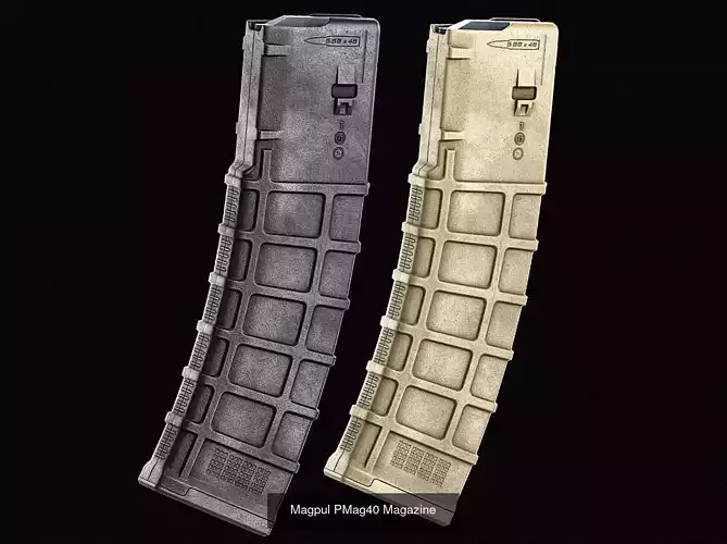 Magpul 556x45 Magazines 3D Model Collection