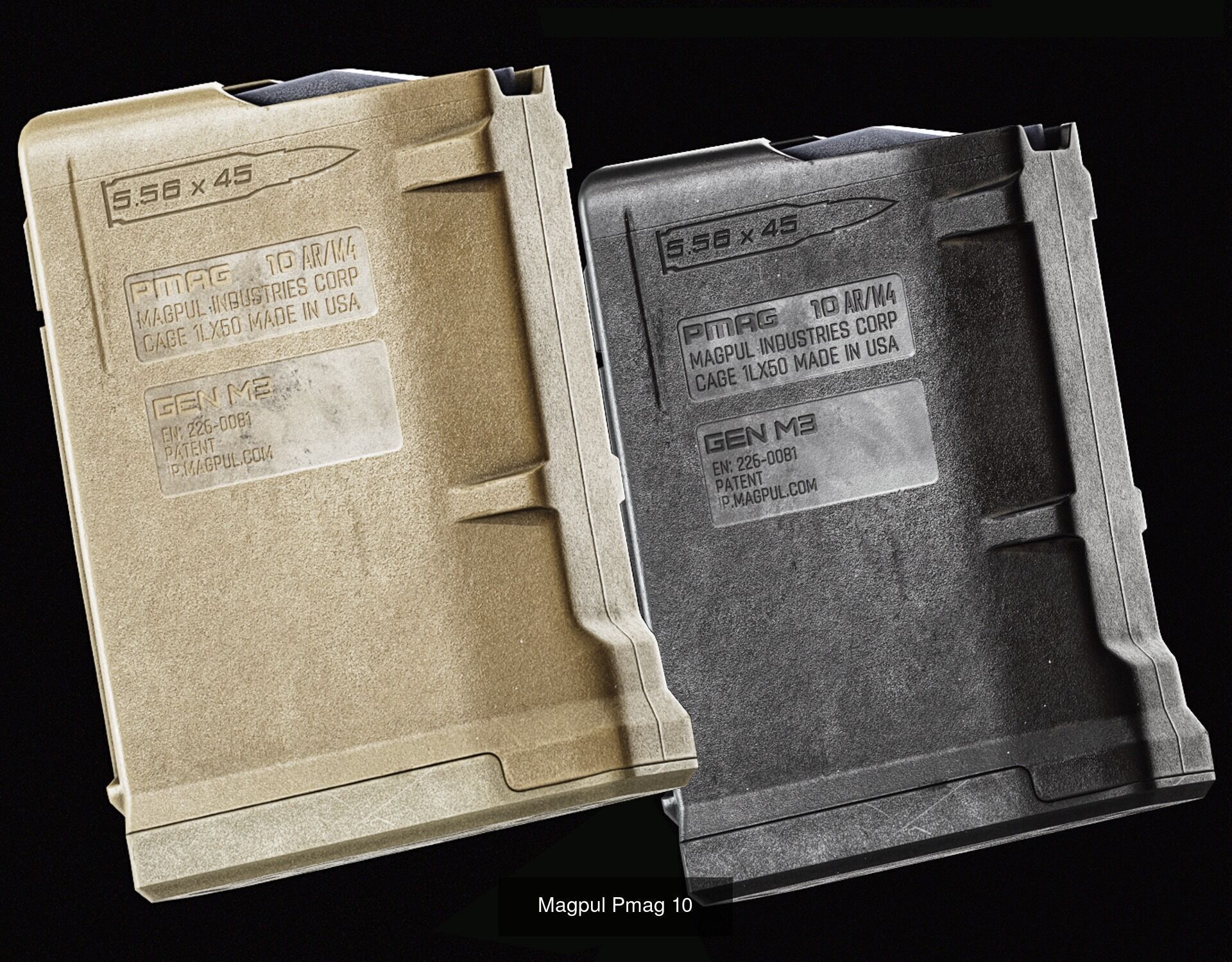 Magpul 556x45 Magazines 3D Model Collection_3