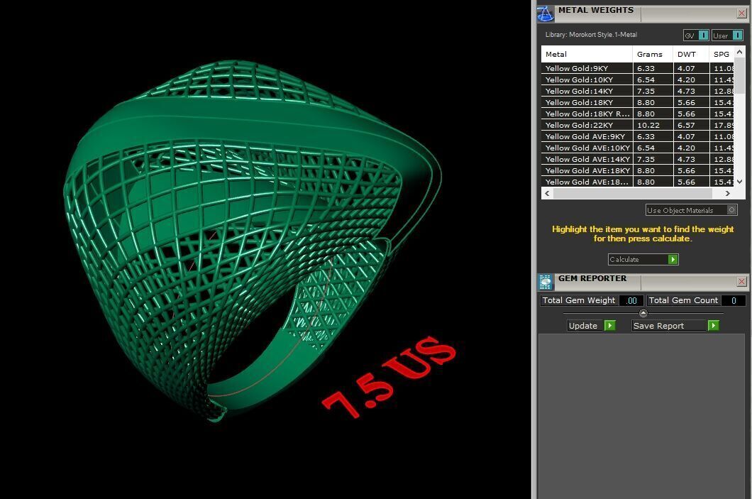 Super Sale Man Ring Jewelry 3MR098 3D model_5