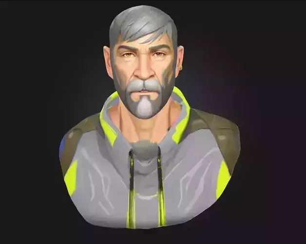 Cyber Warrior  Futuristic Fighter with a Digital Edge